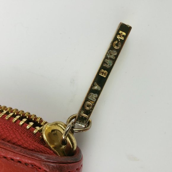 Tory Burch Dafina Red Hobo Bag Tote Handbag and Dustbag - Picture 11 of 11